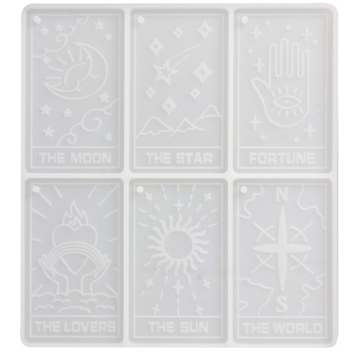 Molde de silicona para cartas de tarot - 70x40 mm x1
