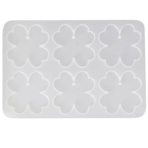Molde de silicona para colgantes de trébol - 40x40 mm x1