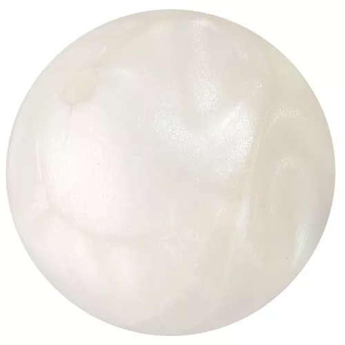 Cuentas de resina opaca 16 mm - Blanco nacarado x4