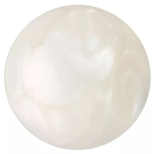 Cuentas de resina opaca 12 mm - Blanco nacarado x6