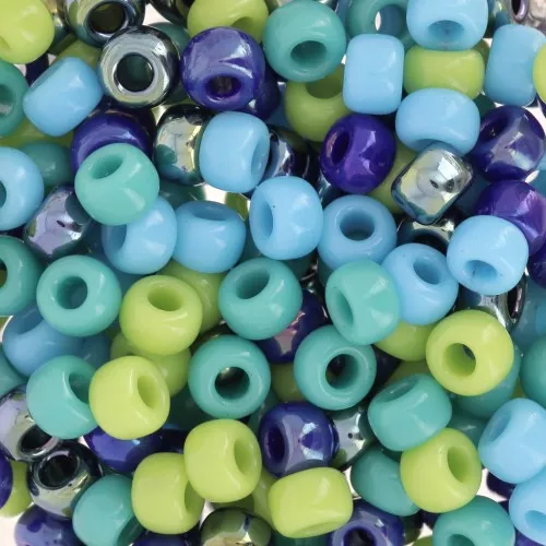 Miyuki Rocalla Mix 6/0 - Azul Verde x8g