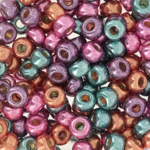 Miyuki Rocalla Mix 6/0 - Arcoiris metalizado x8g