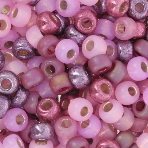 Mezcla de Rocallas Miyuki 6/0 - Pink Panter x8g