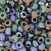 Verde - Mix de rocailles Miyuki 6/0 - Jungle Jeans x8g Mix de rocailles Miyuki 6/0 - Jungle Jeans x8g