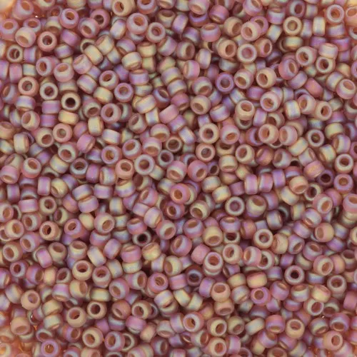 Rocalla Miyuki 15/0 134FR - Transparent Topaz AB Mate x8g