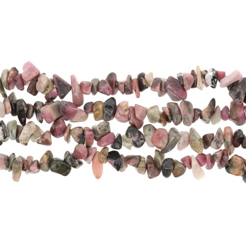Cuentas de chips 8 - 11 mm - Rhodonite x74 cm