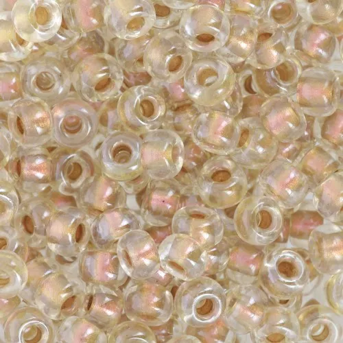 Rocalla Miyuki 6/0 3215 - Cristal Mágico Dorado Melocotón Forrado x8g