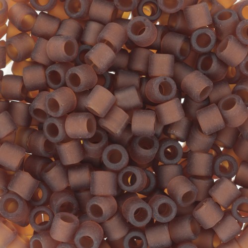 Miyuki Delica 8/0 DBL0764 - Transparente Topacio Oscuro Mate x8g