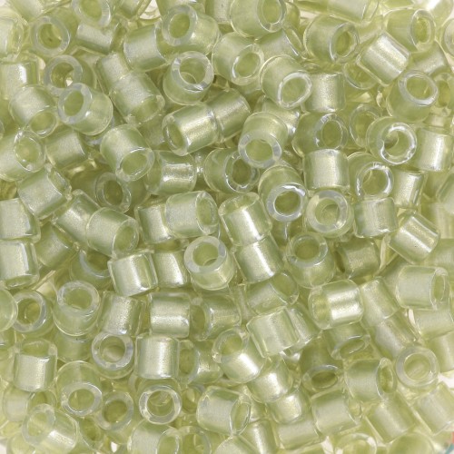 Miyuki Delica 8/0 DBL0903 - Sparkling Celery Lined Crystal x8g