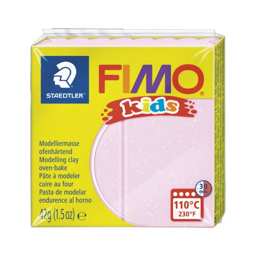 Pasta Fimo kids 42gr Rose Pâle con chispas (n°206)