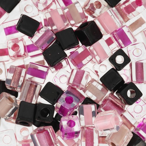 Mezcla Cubos Miyuki 4 mm SB-MIX-30 - Elegante Noche x10g