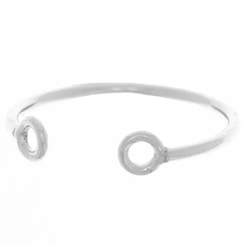 Bague jonc 2 anillas de Plata 925 x1