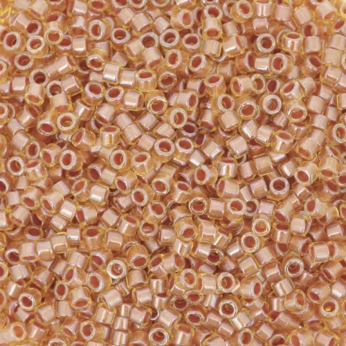 Miyuki Delica 11/0 DB1702 - Cobre Perla Forrada Caléndula x8g
