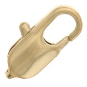Cierre de langosta largo de 14 mm - chapado en oro de 3 micras x1