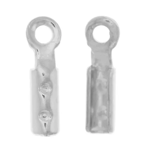 Mini alicates redondos para cordones 0,9 mm - Plateado fino x10