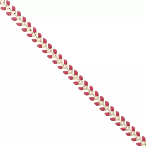 Cadena en espiga de resina epoxi 6,3 mm Dorado rojo x 20cm