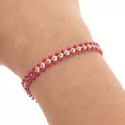 Cadena en espiga de resina epoxi 6,3 mm Dorado rojo x 20cm