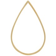 Anillo de montaje y gota de tejido 26x17 mm - Acero inoxidable 304L Dorado x10|raw }}