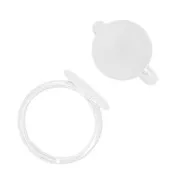 Anillo plano demi-jonc 14 mm Plata 925 x1