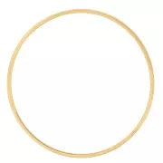 Anillas para montar y tejer círculos de 40 mm - Acero inoxidable 304L Dorado x10