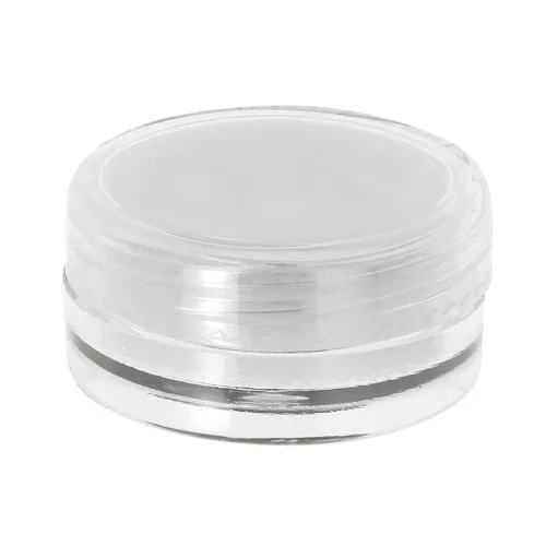 Caja gemológica redonda 30 mm para piedras semipreciosas - Transparente x1