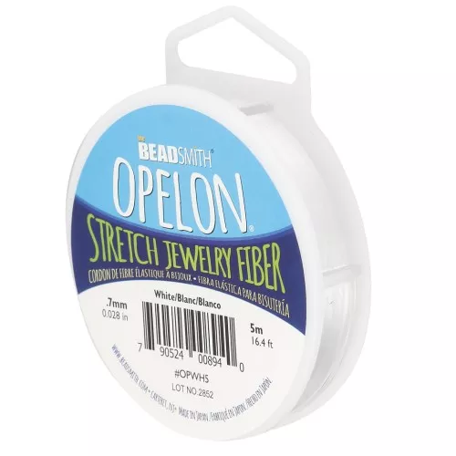 Opelon 0.7mm fibra elástica - Blanco x5m