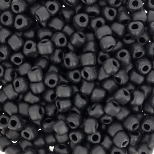 Triángulo Miyuki 8/0 TR8-401F - Negro Mate x8g