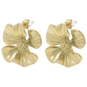Tachuelas flor de margarita de 24 mm con anilla abierta - Acero inoxidable 304L Dorado x2|raw }}