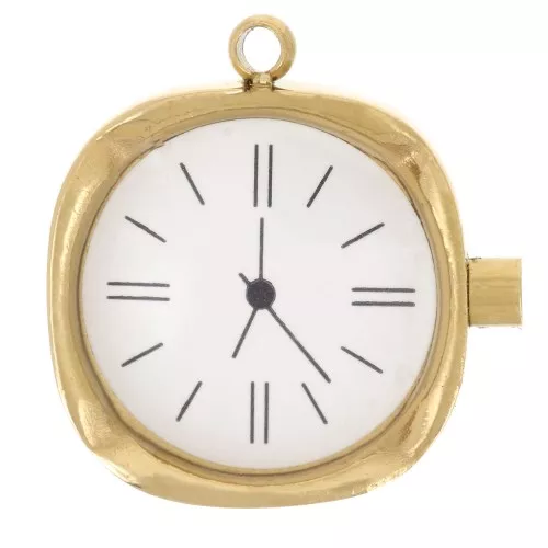 Dije de reloj de bolsillo de 17 mm - Acero inoxidable 304L Dorado x1