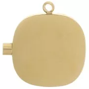 Dije de reloj de bolsillo de 17 mm - Acero inoxidable 304L Dorado x1