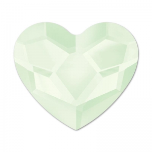 Strass Hotfix Heart PureCrystal 2808 6 mm Crystal Powder Green x1
