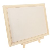 Joyero - Expositor 28,5x32 cm en bambú - Gamuza beige