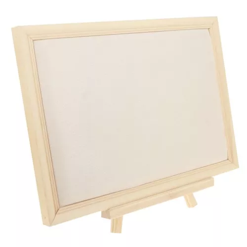 Joyero - Expositor 28,5x32 cm en bambú - Gamuza beige