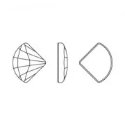 Strass Hotfix Fan PureCrystal 2714 6  mm Jet x1