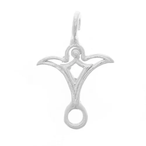 Colgante Entrepieza 15x10 mm diseño empotrado - Plata 925 x1