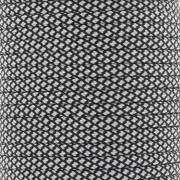 Paracord - Cordón de paracaídas plano de 4 mm - Negro - Blanco x1m|raw }}