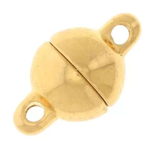 Cierre magnético 13,5x8 mm - Dorado con oro fino x1