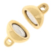 Cierre magnético 13,5x8 mm - Dorado con oro fino x1