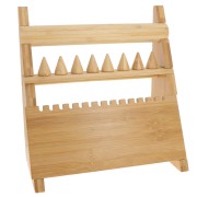 Joyero - Expositor de joyas de bambú 32x30 cm x1|raw }}