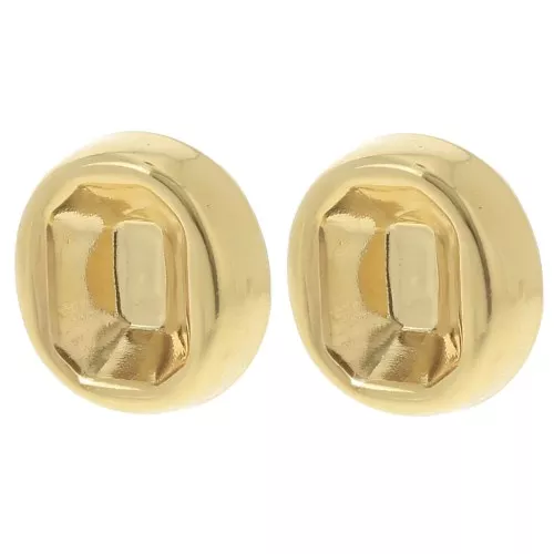 Clips para oreja para cabujón PureCrystal 4610 14x10 mm - Dorado con oro fino x2