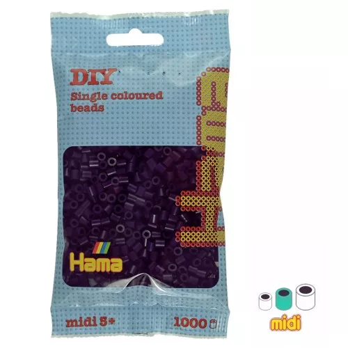 Cuentas de planchar Hama Midi 5 mm Berenjena (n°108) x 1000