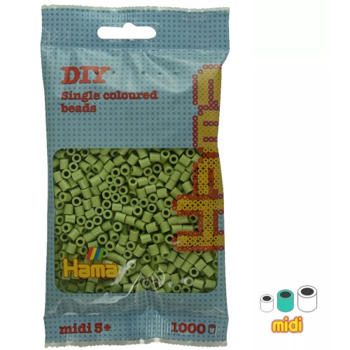 Cuentas de planchar Hama Midi 5 mm Matcha (n°110) x 1000