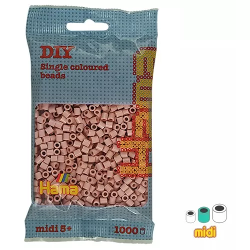 Hama Midi cuentas de planchar 5 mm Rosa empolvado (n°112) x 1000