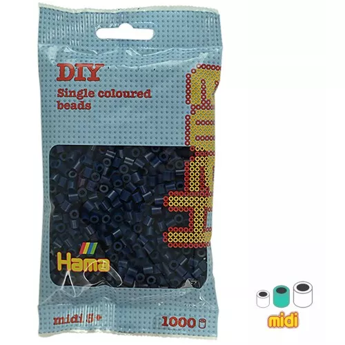 Cuentas de planchar Hama Midi 5 mm Azul medianoche (n°116) x 1000