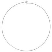 Gargantilla de 1,7 mm con Cierre de bola desenroscable - Rodiada x14cm