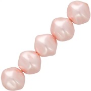 Cuentas barrocas irregulares nacaradas 12 mm - Light rose x10
