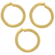 Anillas abiertas 6x0,8 mm - Acero inoxidable 316L dorado x100|raw }}