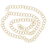 Anillas abiertas 6x0,8 mm - Acero inoxidable 316L dorado x100