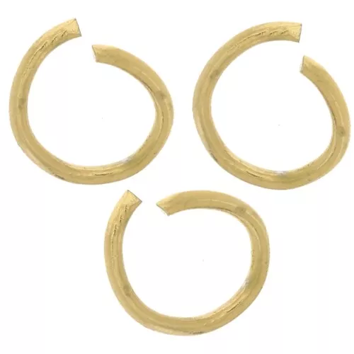 Anillas abiertas 4x0,5 mm - Acero inoxidable 316L dorado x100