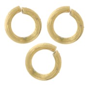 Anillas abiertas 3x0,6 mm - Acero inoxidable 316L dorado x100|raw }}